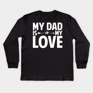 Fathers day Kids Long Sleeve T-Shirt